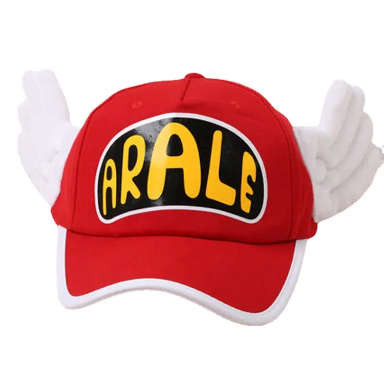 Encantadores niños adultos sombrero Anime Dr.Slump Cosplay Arale alas de Ángel sombreros algodón béisbol sombrero