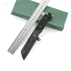 Cuchillo Plegable de Acero Inoxidable OEM DIY para Caza, Hoja de Acero con Punta Caída, Mango de Acero Inoxidable de Cambio Rápido, Ideal para Campismo Industrial y Supervivencia al Aire Libre - Product Image 1