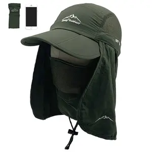 RTS-Sombrero de pescador con protección UV para hombre y mujer, gorra de pescador con protección UV para senderismo y Pesca