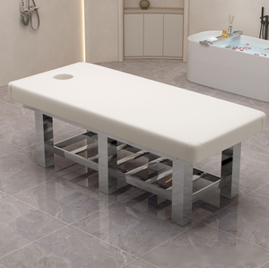 Table de massage robuste en acier inoxydable avec trou pour le visage - Lit de physiothérapie et de Tuina professionnel pour clinique, hôpital et spa - Product Image 2