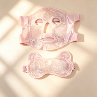 Masque facial et masque pour les yeux réutilisables en gel rafraîchissant et chauffant, kit de soin de la peau pour les yeux gonflés, relaxation