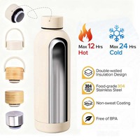 Bouteille d'eau classique en acier inoxydable avec logo personnalisé, résistante à la rouille, pour revendeurs et importateurs