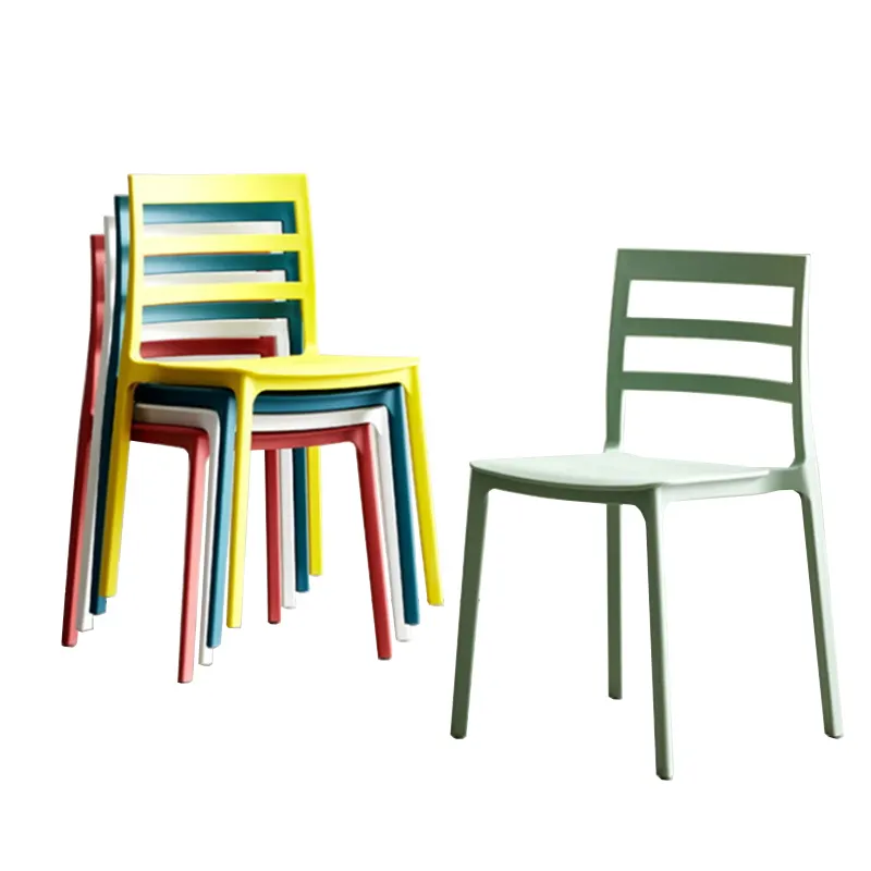 Уличный Штабелируемый полипропиленовый пластиковый стул, стул для кафе, ресторана, простой прочный стул для столовой
