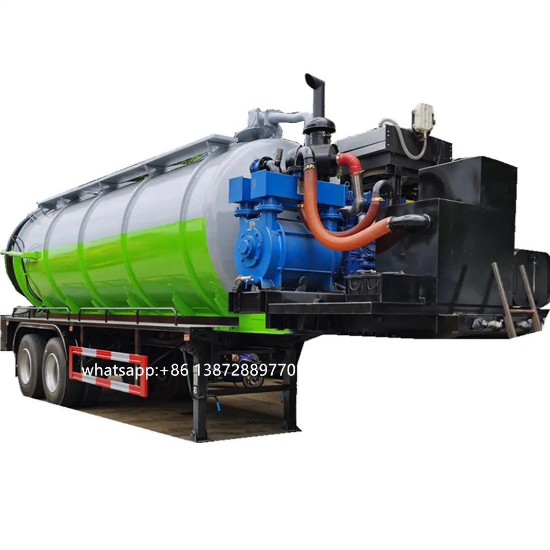 Rimorchio del carro armato delle acque reflue di tri axle 22m3 più economico di vendita della fabbrica per succhiare il vuoto delle acque reflue