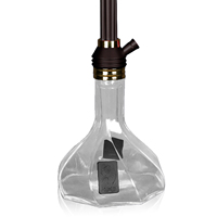 Nouvelle conception en alliage d'aluminium, chicha arabe, narguilé à tuyau unique, chicha à fumer, narguilé avec boîte cadeau