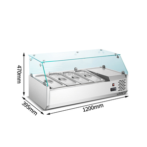 MUXUE Tự Chọn Salade Tủ Lạnh Tủ Lạnh Hiển Thị Counter Top <span class=keywords><strong>Salad</strong></span> Bar Cooler MX-VRX395-1200 - Product Image 2