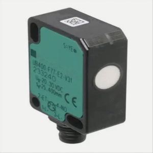 Capteur ultrasonique UB400-F77-E2-V31, capteur de niveau et de proximité pour équipements électriques - Product Image 1