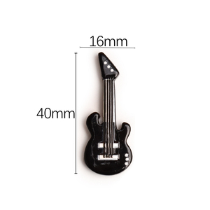 <b>Mini</b> Electric Guitar Resin Flatback Cabochon Religious Fairy for DIY Handmade Jewelry Making Charms - Product Image 5