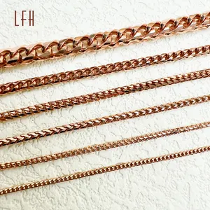 Au750 Thin Thicker Chain 18k Real Gold Wheat Chain Diy Jewelry Accessories Bulk Sale solid gold chain necklace 18k Pure
