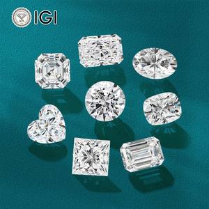 ثلاثة حجر 1ct D vs2 IGI مختبر نمت الماس الذهب الحقيقي مخصص الماس والمجوهرات خاتم الخطوبة - Product Image 6