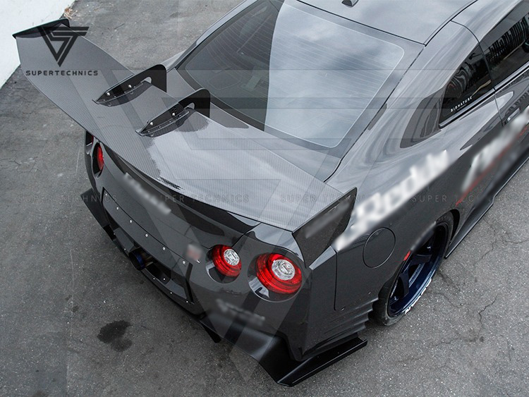 専用R35用リヤウィング　カーボン gtr Voltex Type-7スワンネックスタイルカーボンファイバーリアGT