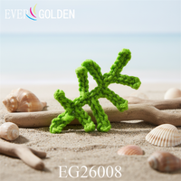 EG26008 Patchs en feutre faits main à coudre 3,5x6,5 cm, dentelle en algues crochetées pour vêtements de mode et accessoires de chapeaux