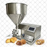 Machine semi-automatique d'injection de crème pour croissants, remplisseur de pâte feuilletée et injecteur de chocolat pour boulangeries et desserts