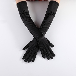 <span class=keywords><strong>Gants</strong></span> élé<span class=keywords><strong>gants</strong></span> en satin de 52cm de long pour le mariage des années 1920 <span class=keywords><strong>Gatsby</strong></span> Parties Flapper Costume Accessoire Halloween Cosplay Vintage Bridal - Product Image 4