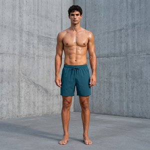 กางเกงกีฬาขาสั้น 2 in 1 สำหรับผู้ชาย มีซับในรัดรูป แห้งเร็ว มีช่องใส่ของ เหมาะสำหรับวิ่ง ฟิตเนส ออกกำลังกาย - Product Image 1