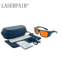 Lunettes de sécurité laser certifiées CE LP-GHP-2 avec 35 % de transmission, 180-534 nm OD7+, pour machines de gravure laser