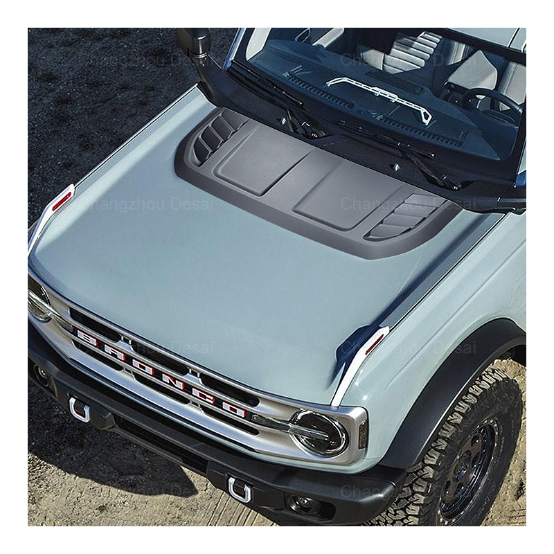 Запчасти для кузова автомобиля на заказ, аксессуары для автомобиля, козырек вентиляционного отверстия, крышка капота, козырек двигателя для Ford Bronco 2021-2022
