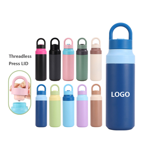 แก้วน้ำสแตนเลสแบบกำหนดเอง 550 มล. 18 ออนซ์  แบบใหม่ เก็บความร้อน-เย็น ผนังสองชั้นสุญญากาศ  ขวดน้ำเก็บอุณหภูมิ เปิด-ปิดได้ด้วยคลิกเดียว - Product Image 1