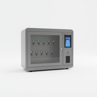 Casier mural intelligent à 30 compartiments pour clés, avec lecteur de carte, verrouillage par empreinte digitale et RFID, couleur personnalisable