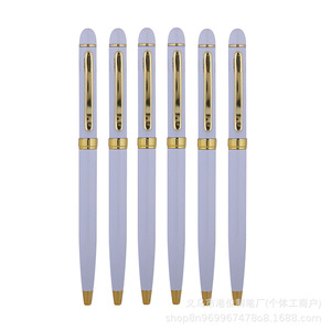 Stylo à bille promotionnel en métal de luxe, transfert thermique, impression intégrale, avec logo personnalisé, motif floral coloré, cadeau - Product Image 2