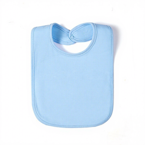 مريلة مربعة للأطفال حديثي الولادة من القطن الخالص المصبوغ بلون واحد مضادة للاتساخ من الشركة المصنعة للأطفال من عمر 1-3 سنوات - Product Image 3