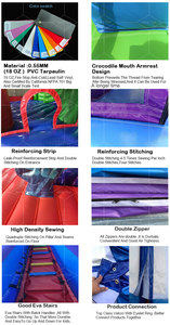 热卖城堡派对充气弹跳房滑动弹跳架商用充气城堡弹跳房儿童 - Product Image 6