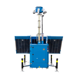 Portable Industrial <b>Solar</b> CCTV Tower with Cameras Strobe <b>Lights</b> Speaker LED <b>lights</b> - Product Image 1