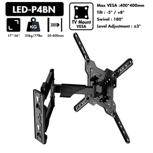 Nhà máy sản xuất chất lượng cao chuyển động đầy đủ TV núi nghiêng xoay với quản lý cáp suporte de parede Para TV phù hợp với 17 đến 56 inch - Product Image 4