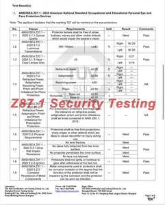 Lma phổ biến nhất thương hiệu Shades vuông gương Ống Kính Màu Đỏ tinh thể rõ ràng thể thao Kính ANSI Z87 + Chất lượng cao an toàn Kính mát - Product Image 5