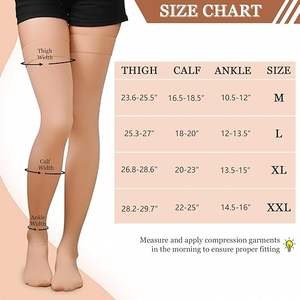 Calze a Compressione Medica Unisex <span class=keywords><strong>con</strong></span> Punta Aperta 20-30mmHg in Nylon Lavorato a Maglia <span class=keywords><strong>con</strong></span> Supporto Graduato Motivo Uniforme - Product Image 2