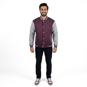 Custom <b>Men's</b> Canvas Varsity <b>Jacket</b> with Embroidery Street Wear Logo Patches <b>Baseball</b> CollegeBaseballjacket <b>for</b> <b>men</b> - Product Image 1