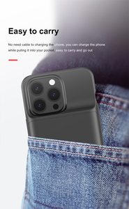 Ốp Pin Dự Phòng Mỏng Cho Iphone 14 Pro Ốp Sạc Dự Phòng Pin Di Động 4800Mah Cho Iphone 12 13 14 Pro Max - Product Image 6