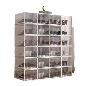 حذاء رياضي شفاف قابل للطي ، بلون أبيض وباب شفاف ، بلاستيك قابل للفصل ، - Product Image 3