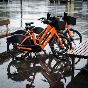 <span class=keywords><strong>Bicicleta</strong></span> Compartida de Aluminio Reforzado con Bloqueo 4G IoT, <span class=keywords><strong>Bicicleta</strong></span> Eléctrica Inteligente para Flotas de Alquiler Urbano - Product Image 3