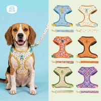 Harnais pour chien MIDEPET en alliage, design luxueux, anti-traction, avec étiquette d'identification, réglable, taille XL, pour chiens de petite/moyenne/grande taille