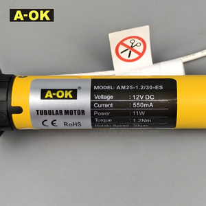 <span class=keywords><strong>Moteur</strong></span> A-OK AM25 1.2/30-ES 12V DC Motor Roller Blind Shutter 25mm <span class=keywords><strong>AOK</strong></span> <span class=keywords><strong>Moteur</strong></span> tubulaire extrêmement court - Product Image 3
