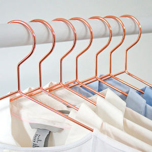 Cintre en Offre Spéciale <span class=keywords><strong>Cintres</strong></span> en métal Cintre en fil métallique or rose en métal personnalisé - Product Image 2