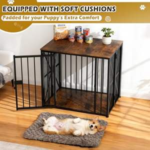 Étagère de rangement en métal et bois non pliable de 27 pouces avec tapis de lit pour utilisation au micro-ondes, couleur personnalisable, montage mural - Product Image 5