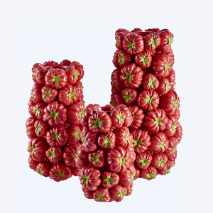 Vase à fruits rond en céramique moderne européen simple et Art déco, décorations d'intérieur, ornements, vase à tomates - Product Image 1