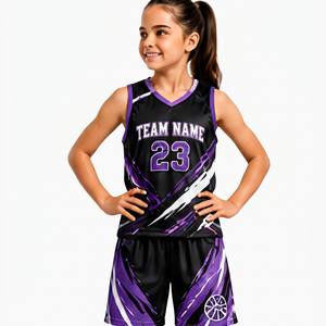 Maillot de basket-ball premium sans manches, logo personnalisé, nom de l'équipe, sublimation, 100% polyester, évacuation de l'humidité, respirant - Product Image 5