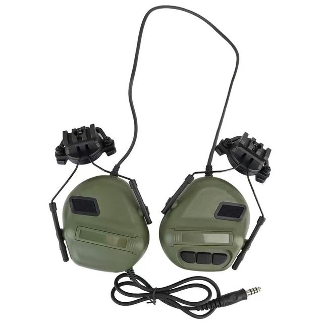 Tactical Solid Color Head Worn Communication Headset Outdoor Noise Cancelling Sound Insulation Headphone