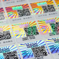 Etiquetas Holográficas de Autenticidad a Prueba de Agua, con Código QR y Función de Raspar para Crema de Manos