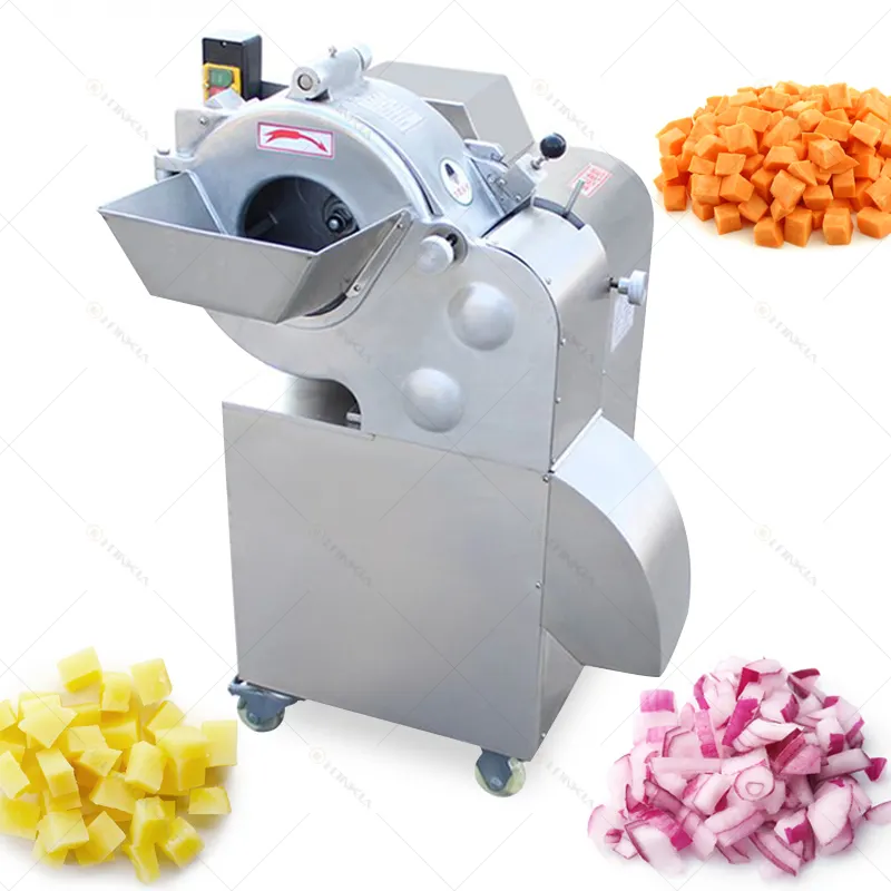 industrial vegetable cutting machine vegetables fruit ginger potato carrot dicing slicing cube cutting machine