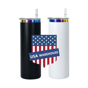Bouteille d'eau isotherme en acier inoxydable 20 oz avec logo personnalisé, placage électrolytique couleur arc-en-ciel - Product Image 1