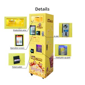 CGW alta calidad 2 sabores automático moneda/efectivo/tarjeta de crédito operado película tiempo palomitas máquina expendedora venta - Product Image 3