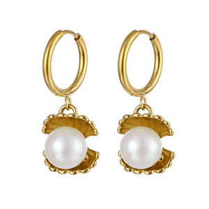Ins brinco de pérola minimalista, brincos de argola banhados a ouro, com cristal, lua, huggies, acessórios, joias para mulheres - Product Image 2