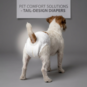 Couches jetables respirantes et absorbantes anti-fuites pour animaux de compagnie XS/S/M/L/XL – Couches pour chiens et chats mâles - Product Image 2