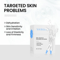 Sérum pour le visage à l'acide hyaluronique à petite molécule pour une ligne fine et une hydratation intense et un hydratant pour le visage et une peau visiblement repulpée