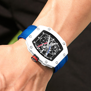 <span class=keywords><strong>Orologio</strong></span> da Uomo Ultra <span class=keywords><strong>Sottile</strong></span> in Nylon, Forma Cilindrica, Casual, Luminoso, Impermeabile, al Quarzo - Product Image 5