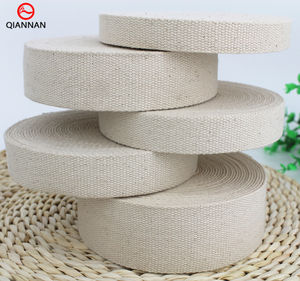 2cm 1インチ30/40/<span class=keywords><strong>50mm</strong></span>ワイドナチュラル厚手コットンリボンウェビングベルトバッグストラップバックキャンバスバインディングアクセサリー - Product Image 2